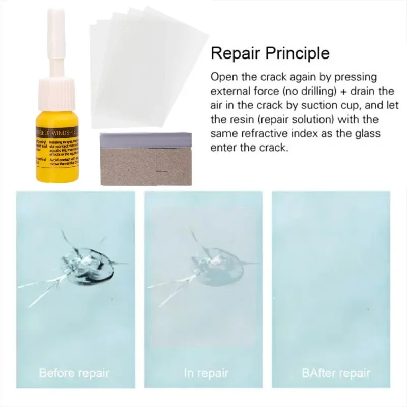 Car Windshield Cracked Repair Tool DIY Car Care Window Glass Repair Kit Glass Curing Glue Auto Glass Scratch Crack Restore Tool