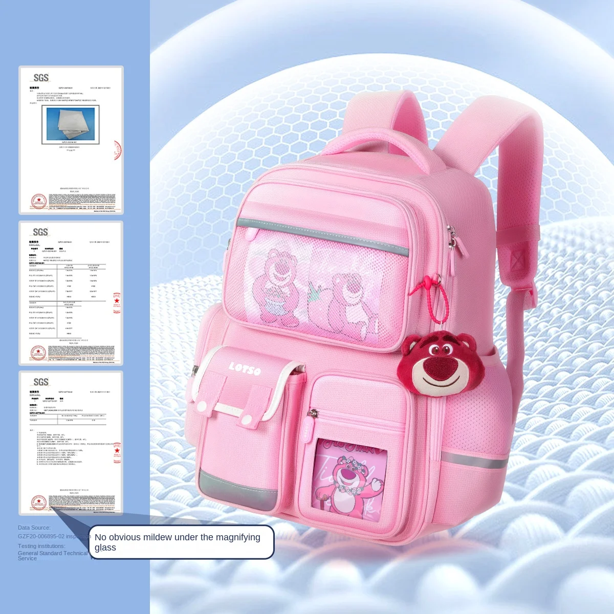 Disney New Girl School Bag Frozen Elsa Lotso Primary Student Shoulder Orthopedic Backpack Large Capacity Light Mochilas Escolare