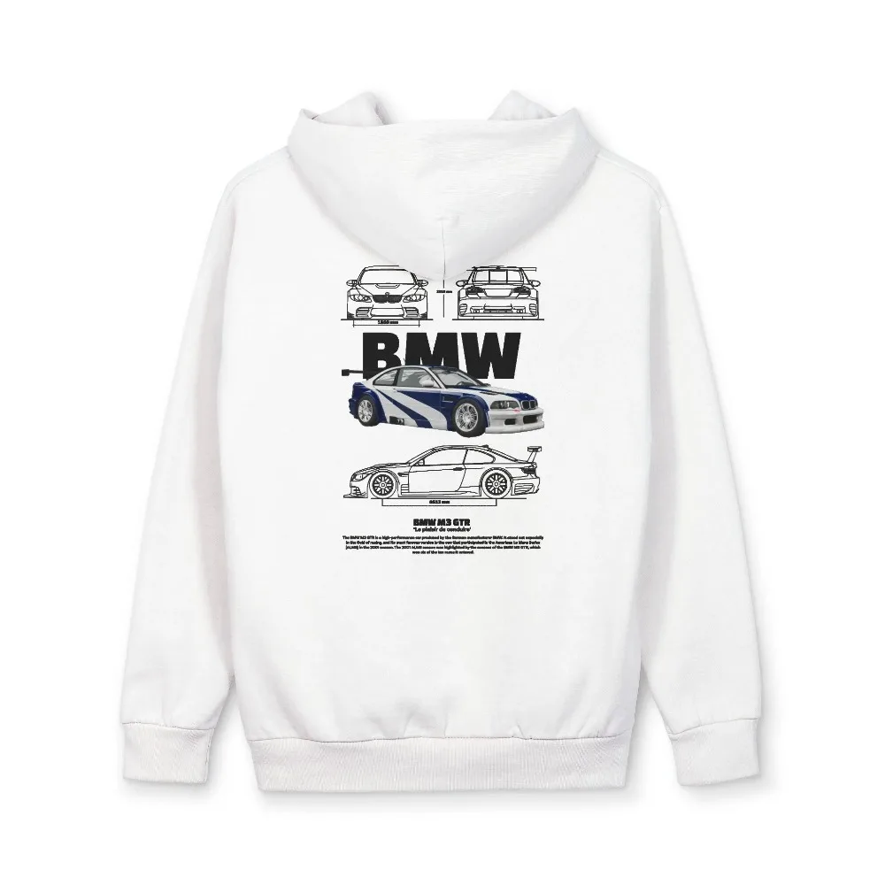 BMW M3 GTR هوديي عشاق السيارات البلوز القطن BMW سيارة البلوز البلوز هوديي سيارة الرياضة مروحة للجنسين نمط سترة للجنسين