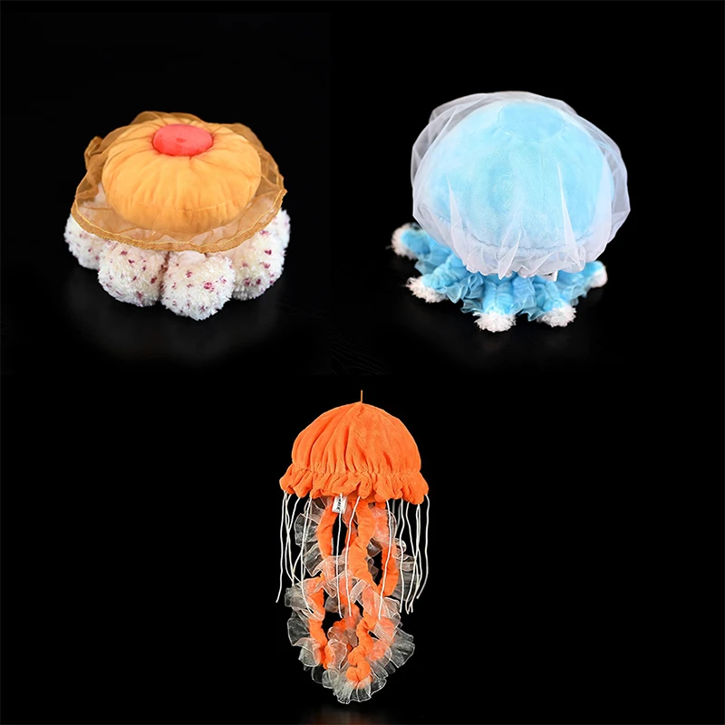 Weiche pazifische Meer Brennnessel Plüschtiere Echte weiche Kanonenkugel Qualle Stofftier Spielzeug Puppen Weihnachten Geburtstagsgeschenke