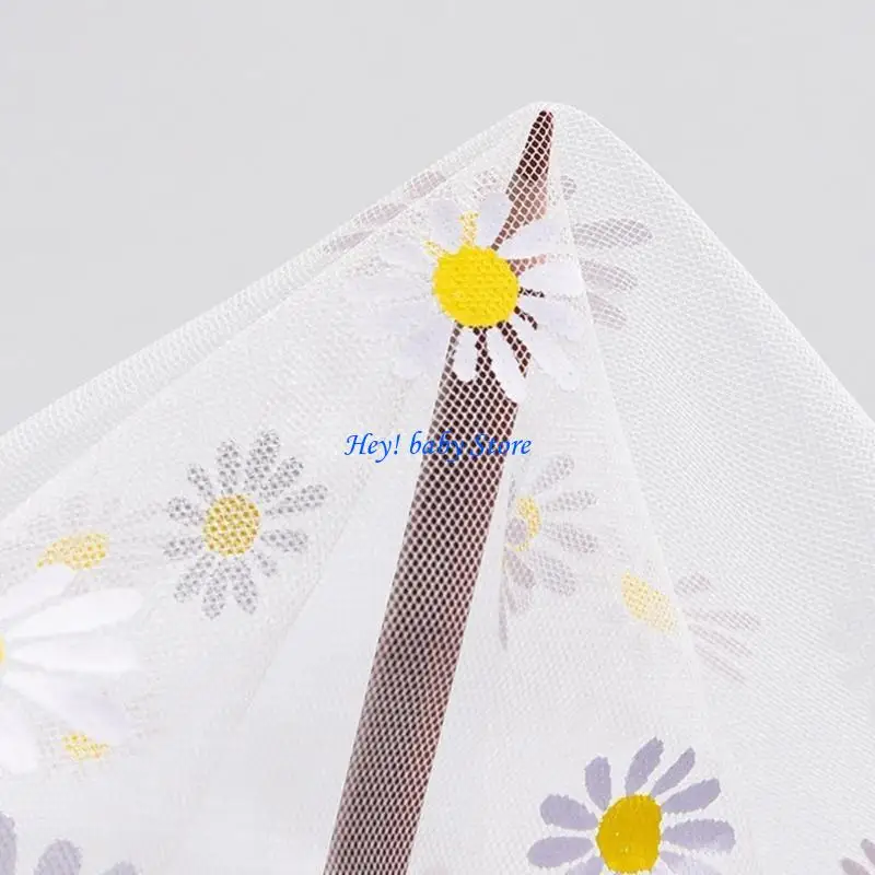 

Q1FE Mosquito Net with Star/Flower Pattern for Stroller Babies Stroller Mosquito Net