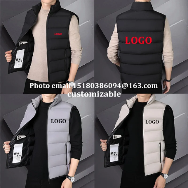 New 9108 down cotton vest, accepting customized patterns, photos, logos, and your personal preferences