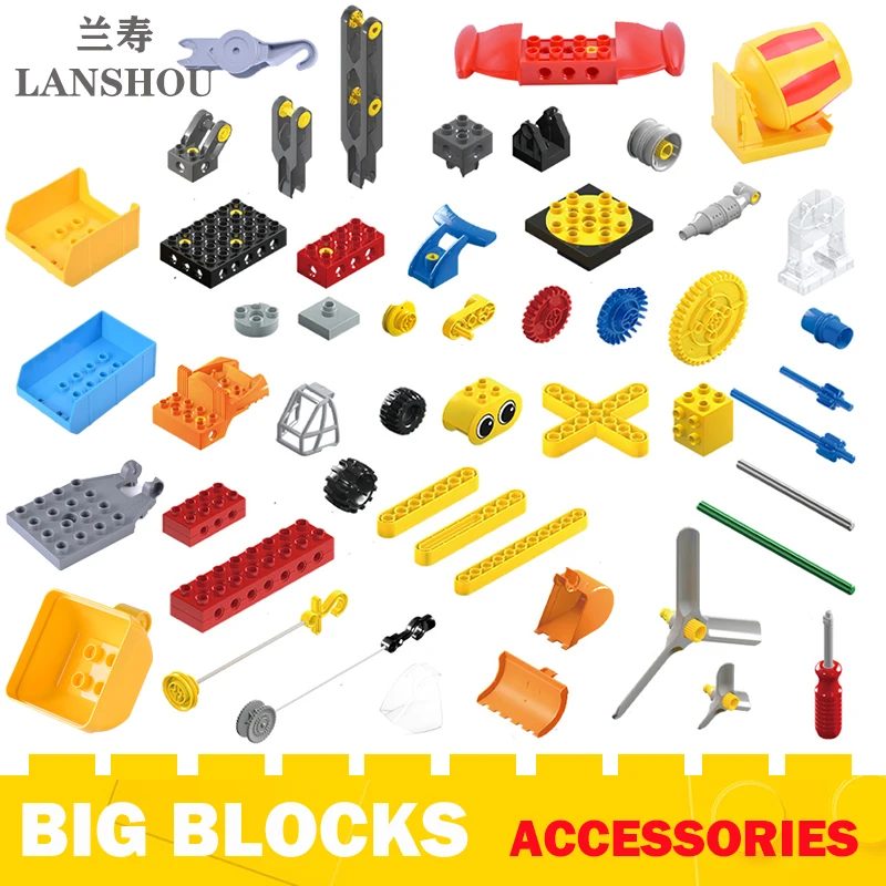 Big Building Blocks Moc Science Technology Engineering Machinery Accessories Compatible Large Bricks Educational Toys