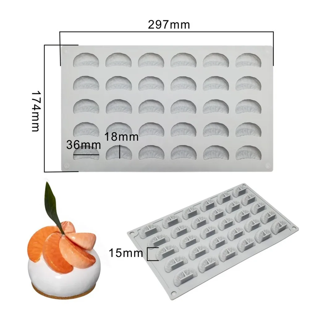 Food Grade Silicone Nuts Silicone Mold Flexible Heat Resistant DIY Cake Decorating Tools BPA Free Handmade Fruit Pudding Mold