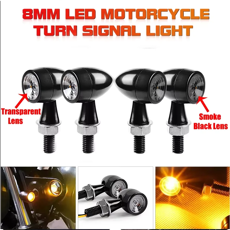 For BMW R NINE T R1200GS 1200 GS 1250 R1200R 1200R RS RT Mini Bullet Motorcycle LED Turn Signal 12V Brake Light Amber Light