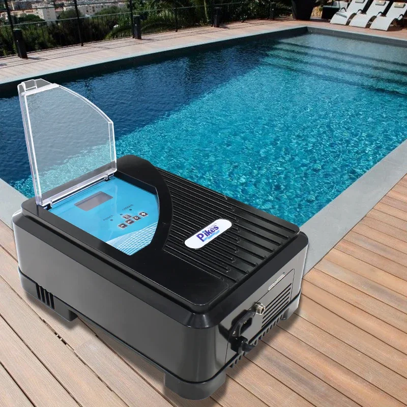 Pikes ABS Aluminium Base Swimming Pool Salt Water Chlorinator Sterilizer with Electrolysis Cell for Pool Water Disinfection