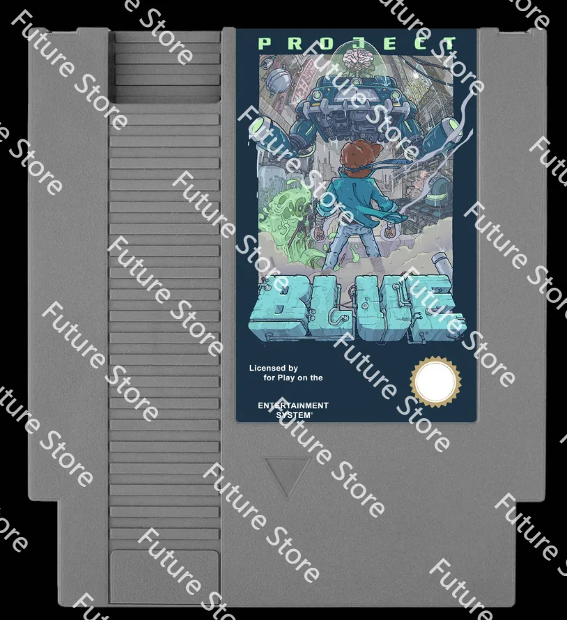 8bit game card : PROJECT BLUE ( NES Version!! cartridge ONLY!! )