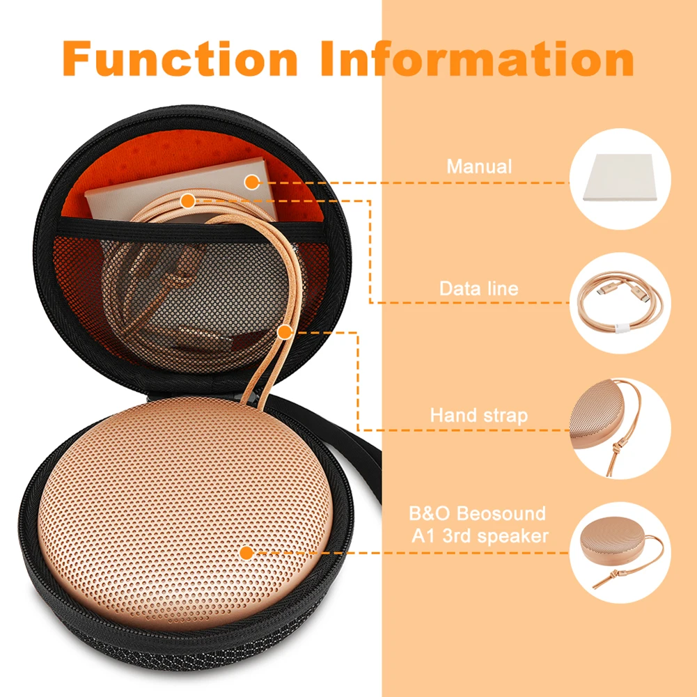 Beosound 1/2세대/3세대 BT 스피커 보관용 보호 가방 운반용 케이스 가방 긁힘 방지 보관 가방 음악 플레이어 박스
