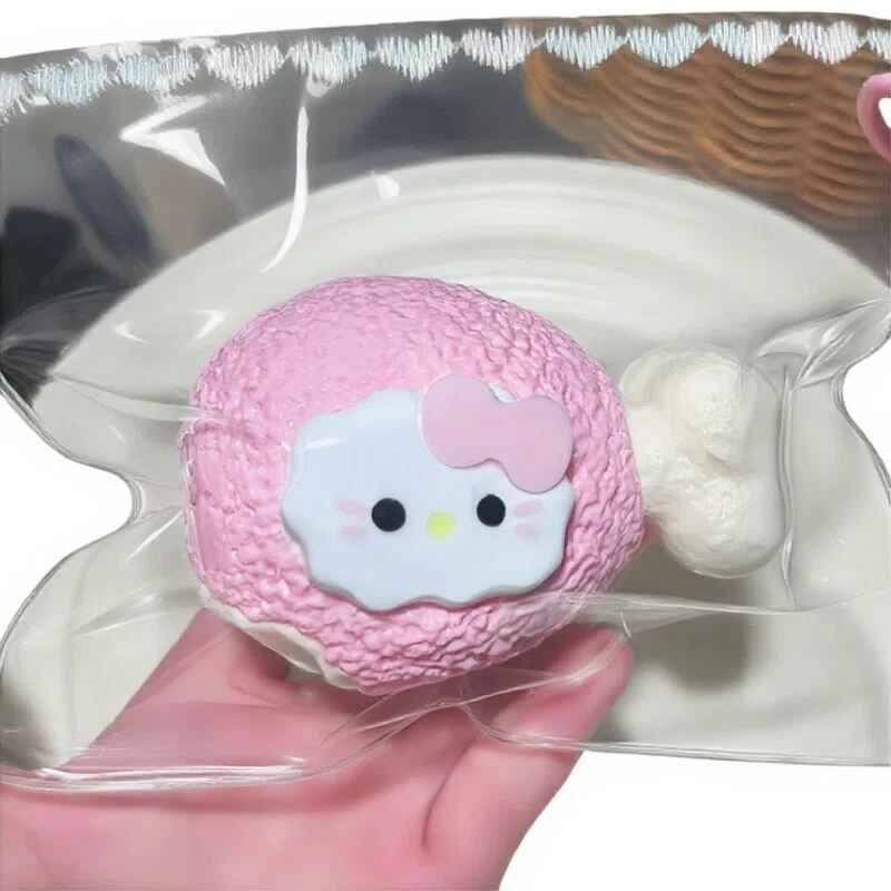 Jouet à presser les jambes de poulet rôties Hello Kitty, jouet Super doux et amusant pour soulager le Stress, aide à soulager l'anxiété et le Stress