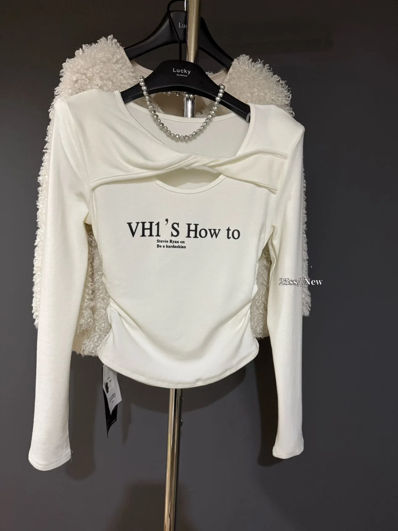 

Корейская женская футболка Sle Long Sve Fce с вырезами, облегающий зимний удобный мягкий хлопковый топ для женщин