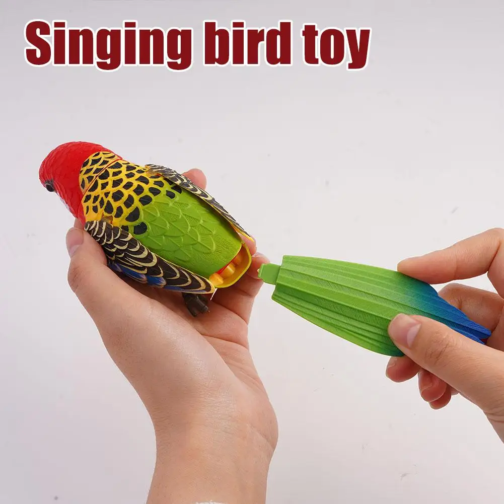 Lectric Battery Toys Birds Operated Simulated Induction Sound Parrots Children Moving Toy Talking Control Pets Voice-Activated view 6