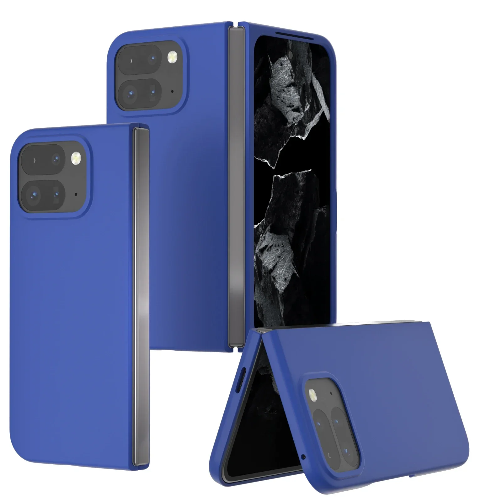 Luxury Matte Skin Phone Case for Google Pixel 9 Pro Fold Case Back Protection Shockproof Cover