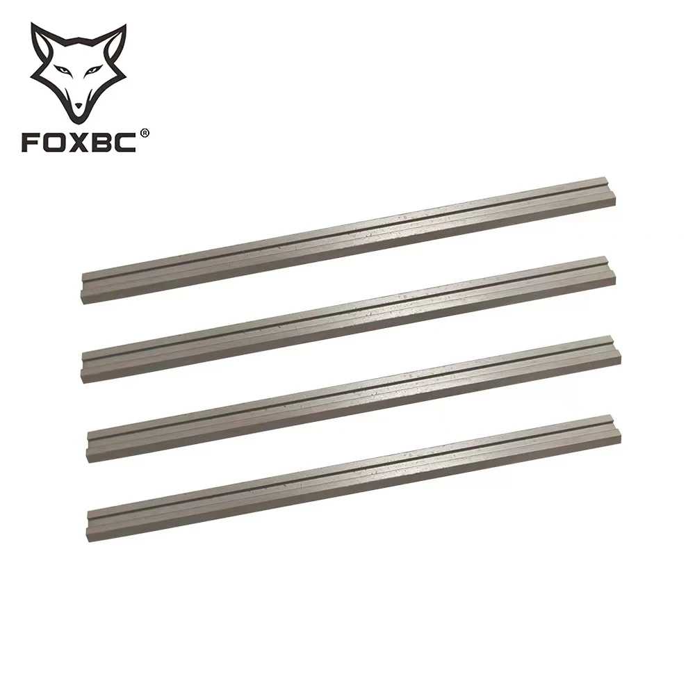 FOXBC 82mm HSS Planer Blades Knives for Bosch DeWalt Metabo Makita Trend and Elu Woodworking Power Tools Accessorie 3-1/4\