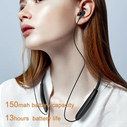 Wireless Bluetooth 5.1 Earphones Magnetic Sports Running Headset IPX5 Waterproof Sport Earbuds Noise Reduction Headphone for IOS