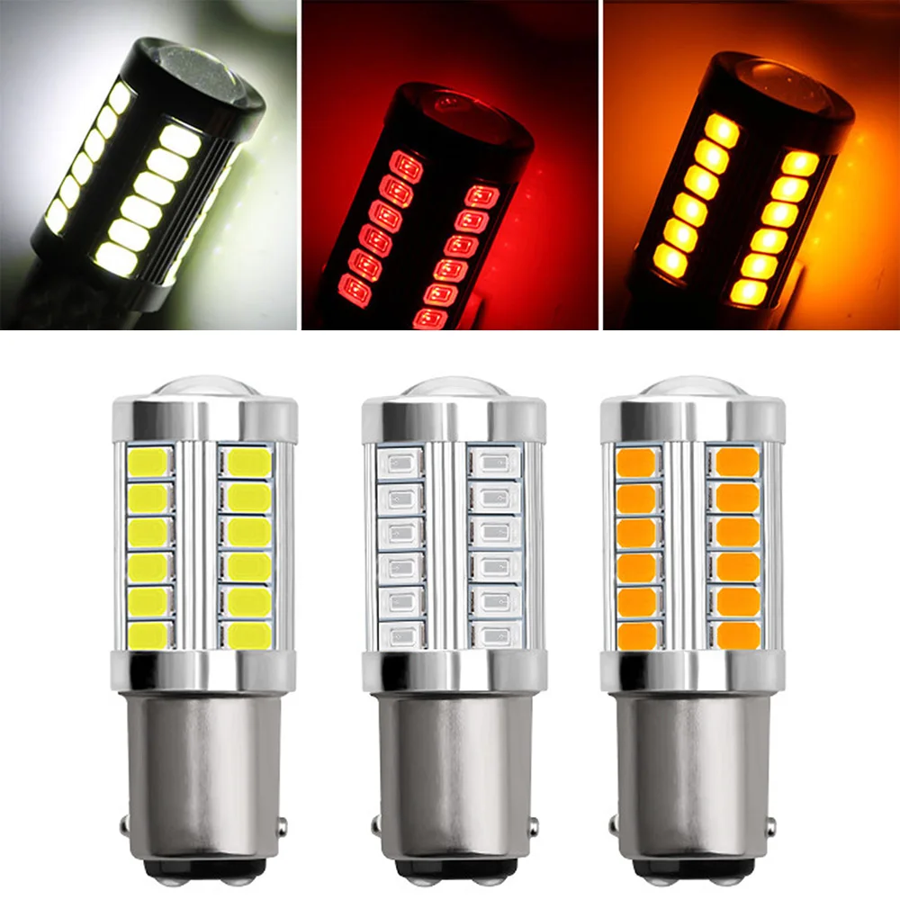 1Pc 1157 33-SMD LED Car Bulb Backup Reverse Light 5630 BA15S P21W LED Light