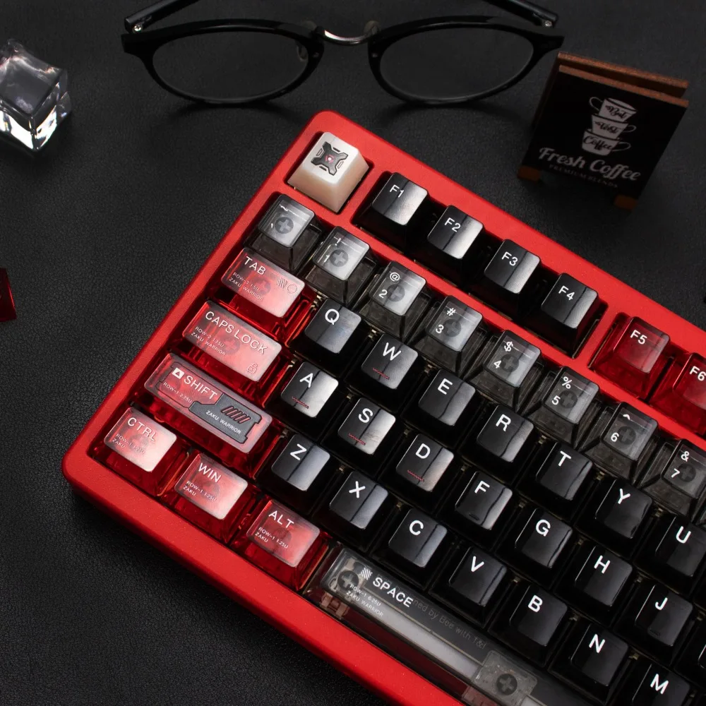 Zagu Theme Keycap Set 141key PC مخصص شفاف أنيمي غطاء لوحة المفاتيح الكرز الشخصي الألعاب KeyCap للهدايا لوحة المفاتيح الميكانيكية