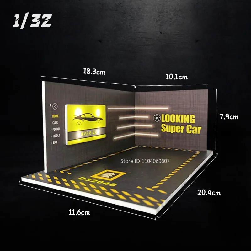 1:32 Maßstab 1:24, PVC-Material, leichte Legierung, Druckguss-Modell, Spielzeugauto, Parkplatz, Höhe, Simulation, unterirdisches Gebäude, Modelle, Geschenke – Detail 11