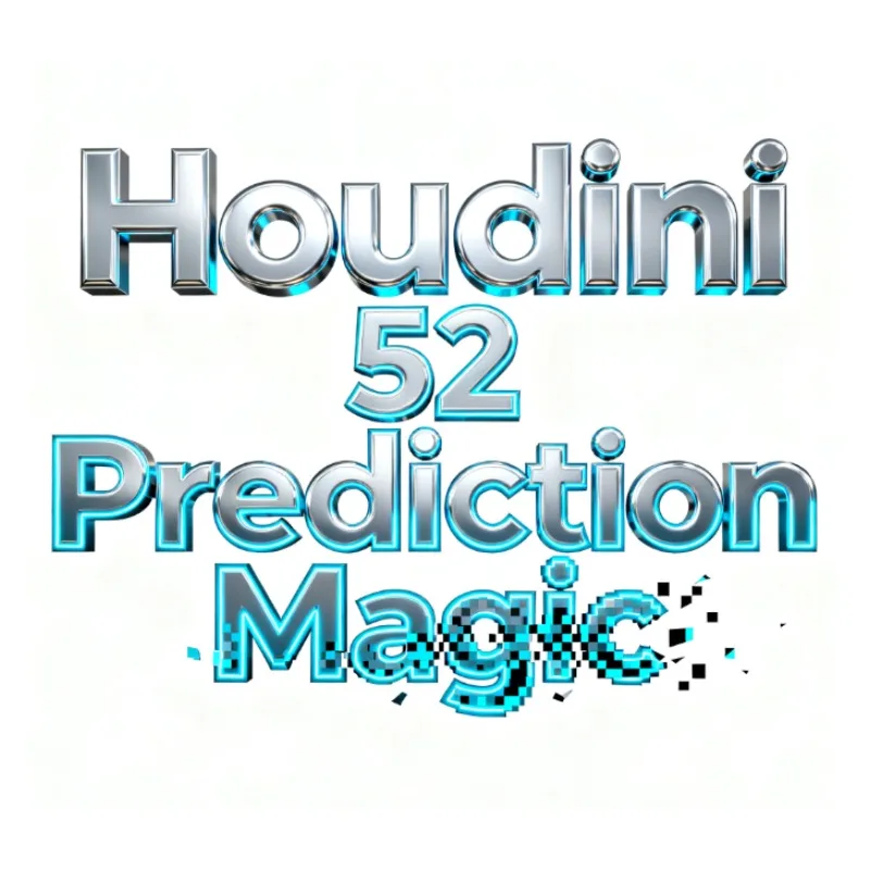 

Houdini 52 Prediction Magic Trick Ultimate Stage Prediction Effect Mentalism Illusion Gimmick Props for Magicians