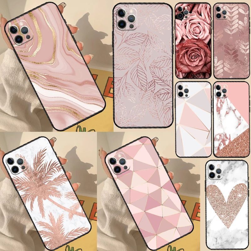 Love Rose Gold Style Case For Samsung Galaxy M12 M56 M06 M32 M52 M35 M55 M15 M11 M13 M14 M16 M36 M31 M53 M34 M54