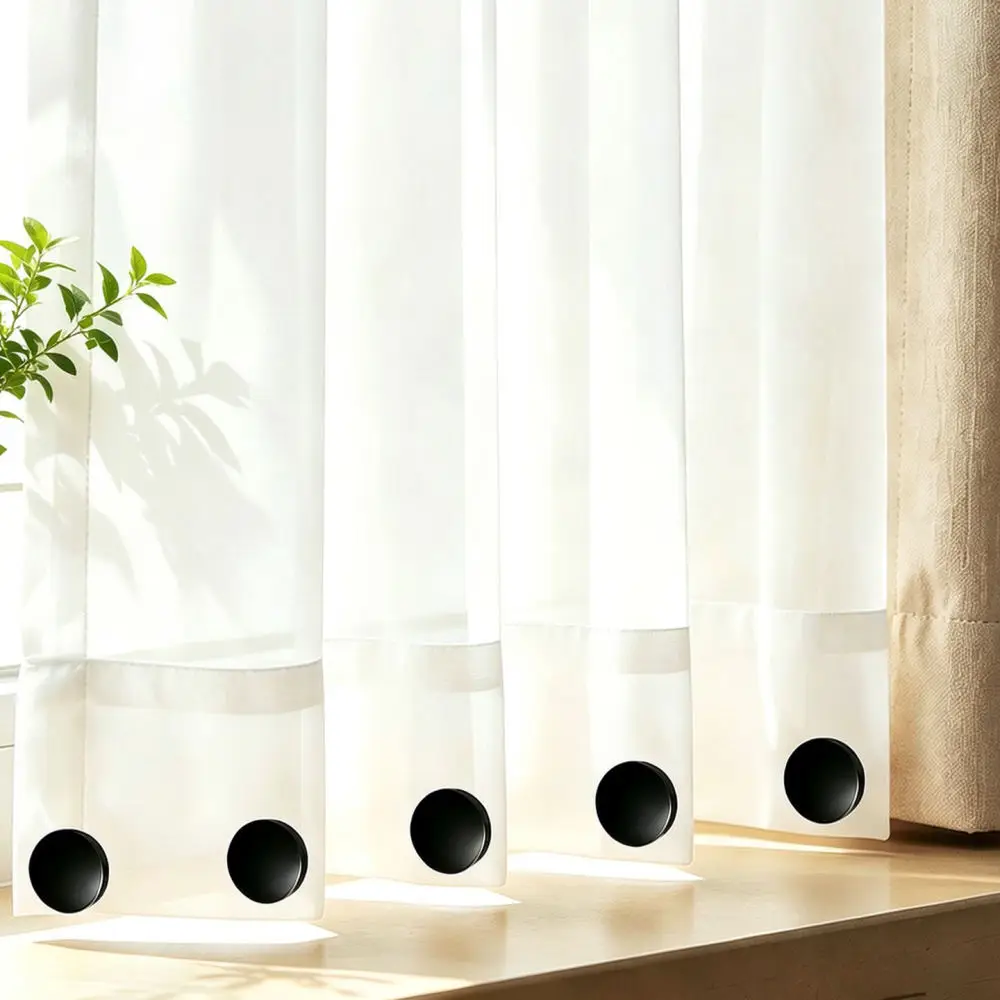 Modern Silicone Magnetic Curtain Holdbacks No Drill Window Drapes Clip Strong Suction Light Proof Fixer Hardware