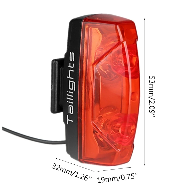 Bicycle Taillights Warning Lamp Bike Tail Light Self-Powered Magnetic Induction Cycling Accessories No Need to Charge