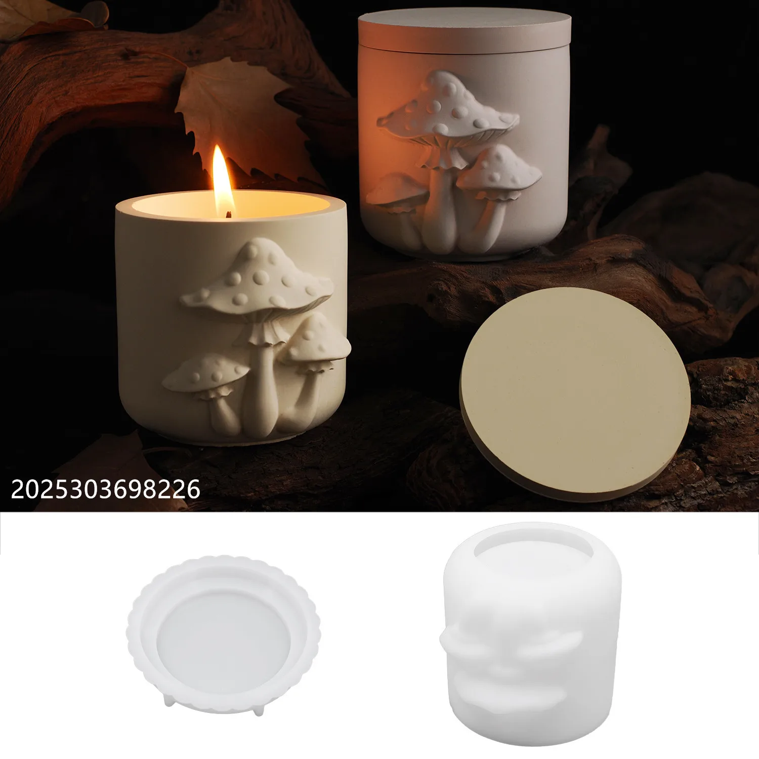 DIY Crystal Epoxy Resin Mold Mushroom Bouquet Box Jar Bottle Mirror Silicone Mold For Resin Making Jewelry Box Candle Cup Molds