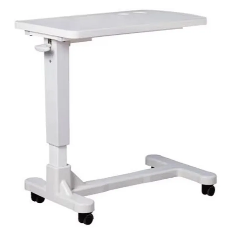 طاولة سرير جديدة قابلة للتعديل ABS مع عجلات معدات طبية ارتفاع طاولة بجانب السرير قابلة للتعديل في المخزون #3