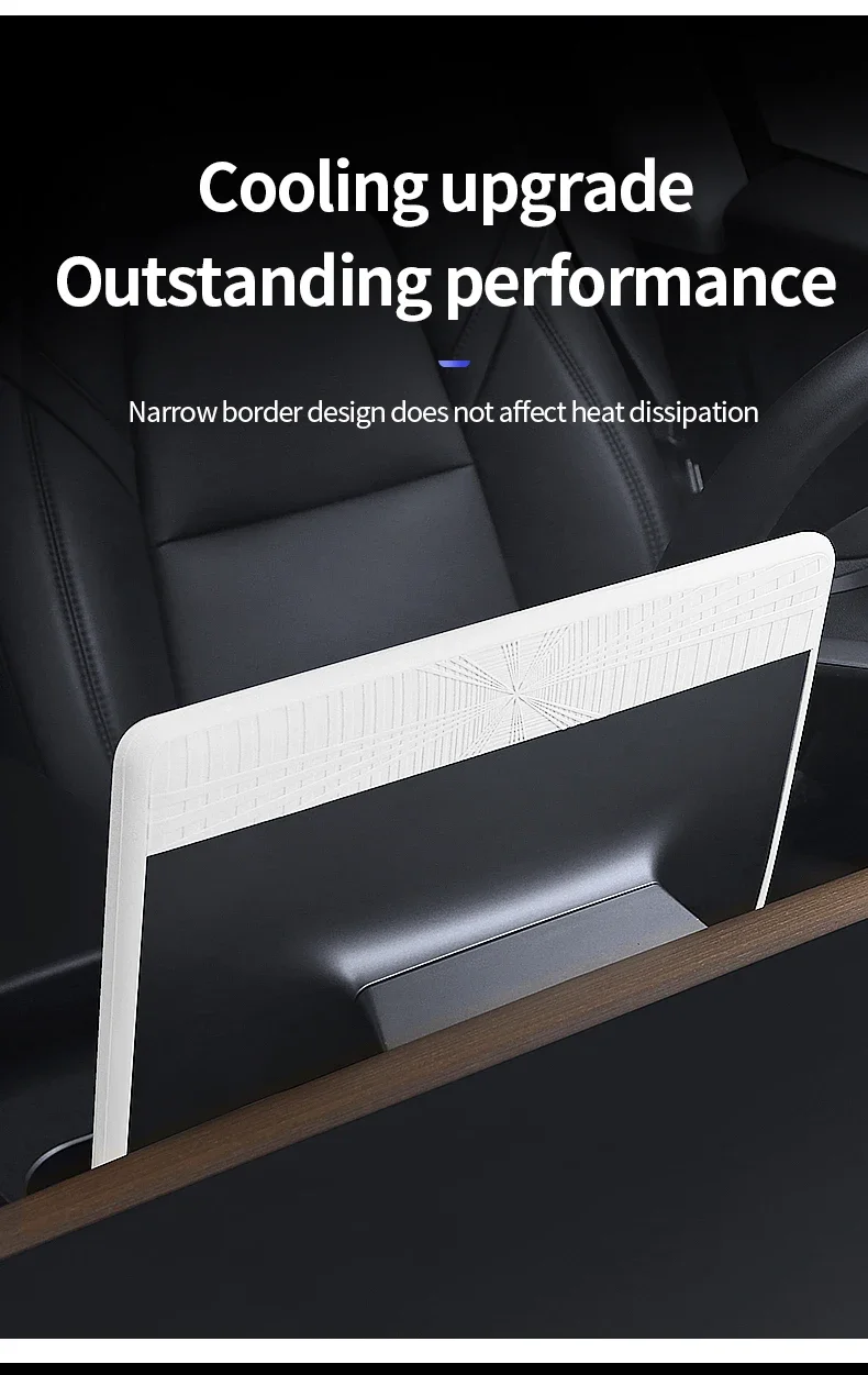 Für Tesla Model Y L Juniper YL Standard 2025 Mittelkonsole GPS-Bildschirmrahmen-Schutzabdeckung 16 Model 3 Plaid Dekor-Zubehör – Detail 4