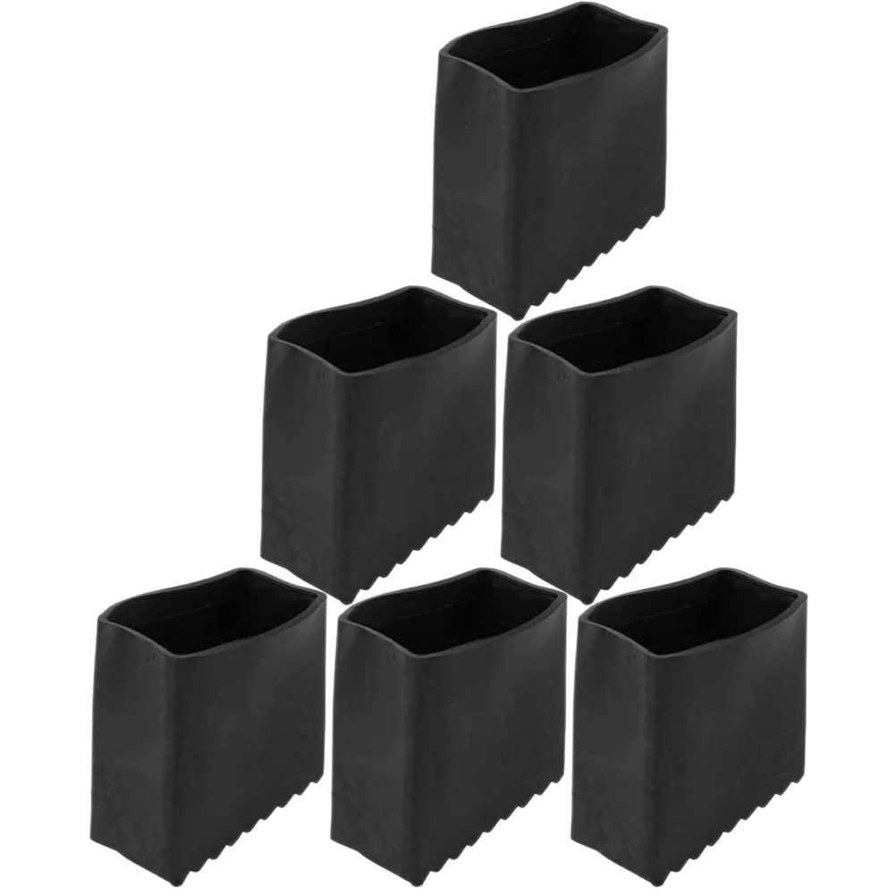 

6 Pcs Ladder Replacement Feet Leg Covers Extension Parts Step Caps Furniture Legs Protectors Rubber Accessories Foot