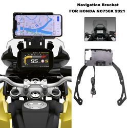 2021 NC750X Motorcycle Phone GPS Mount Wireless Charging Windshield 22mm Navigation Bracket Stand Holder For Honda NC 750 X 750X