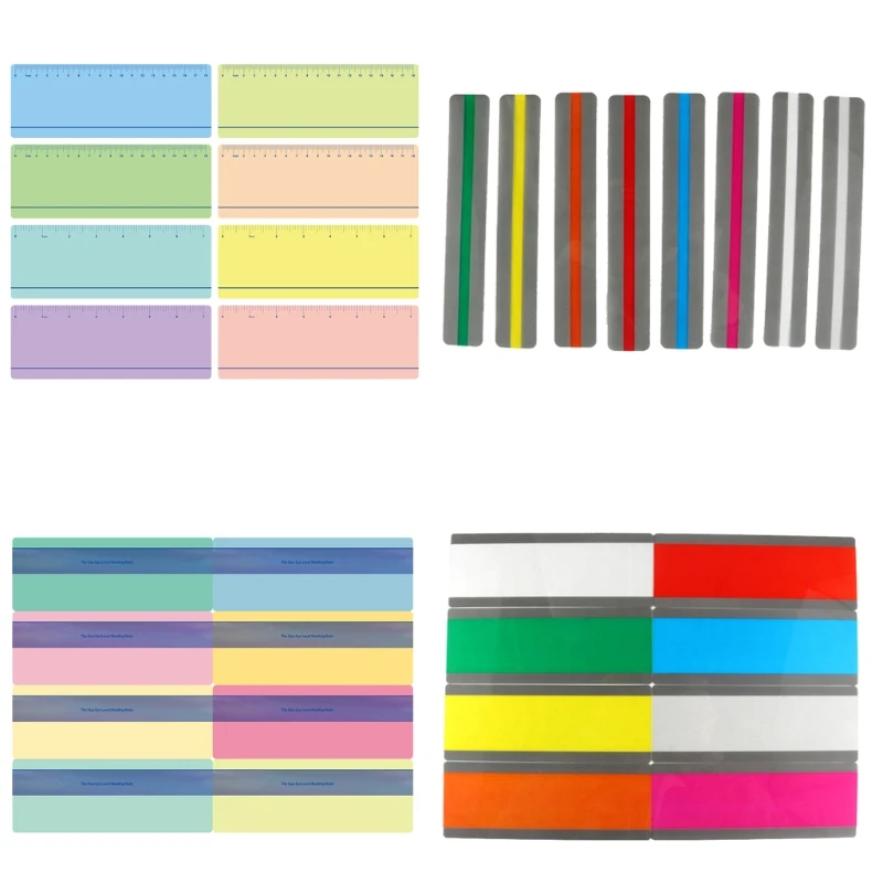 

8Pcs Strips Highlight Colored Overlay For Dyslexia People