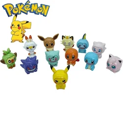 Pokemon Anime Genuine Pikachu Bulbasaur Pokeball Model Set Eevee Gengar Mewtwo Action Figure Face-Changing Doll Elf Ball Toys