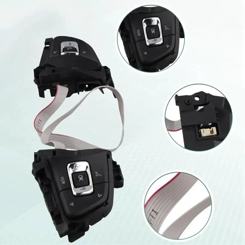 G7NA Ergonomisches Lenkrad, Multifunktionstaste, hochempfindliche Bedienung, 0,2 s Reaktionszeit, LED-Anzeige 5G0959442AA – Detail 8