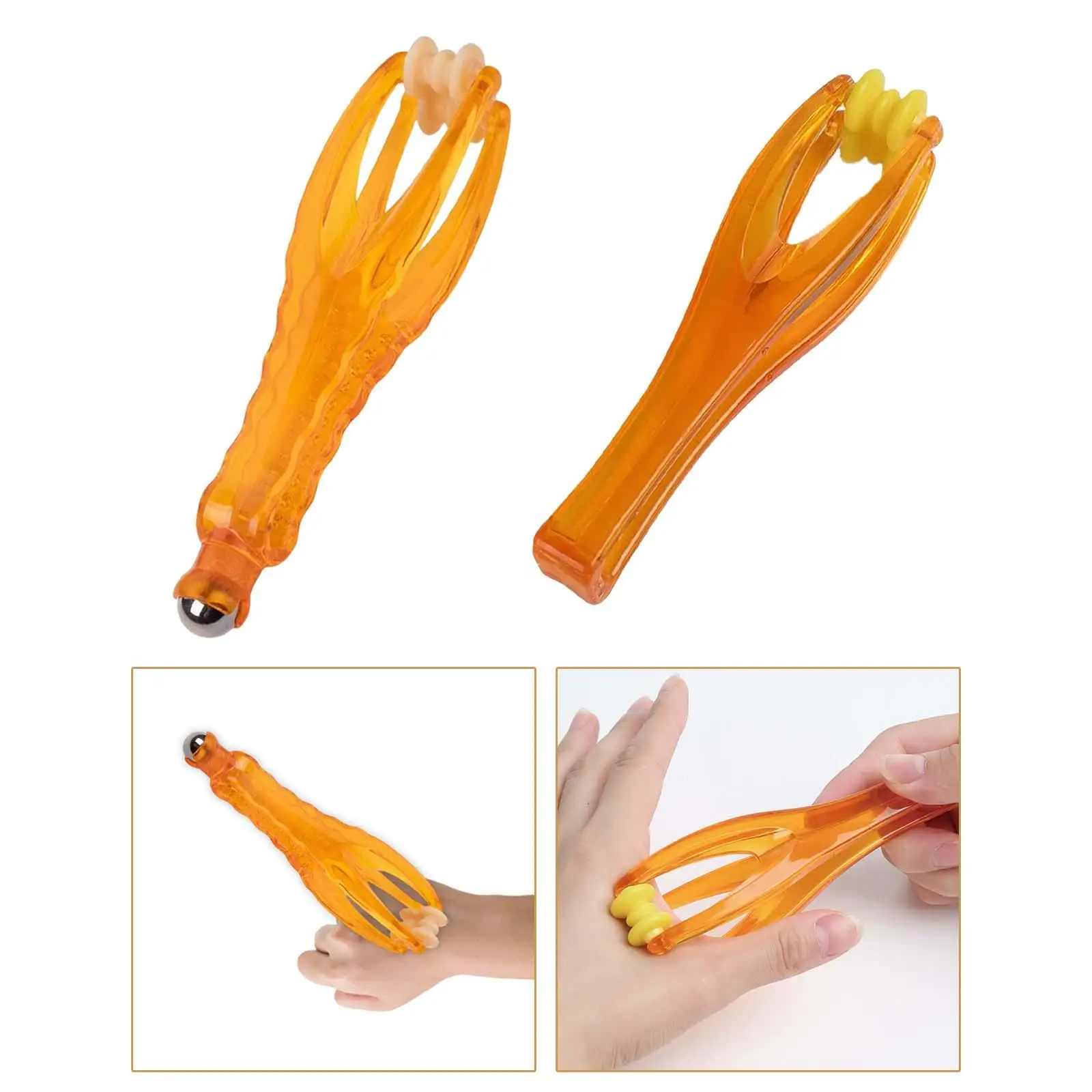 Ручной роликовый массажер для пальцев, двойной ролик для тренажера для пальцев при артрите