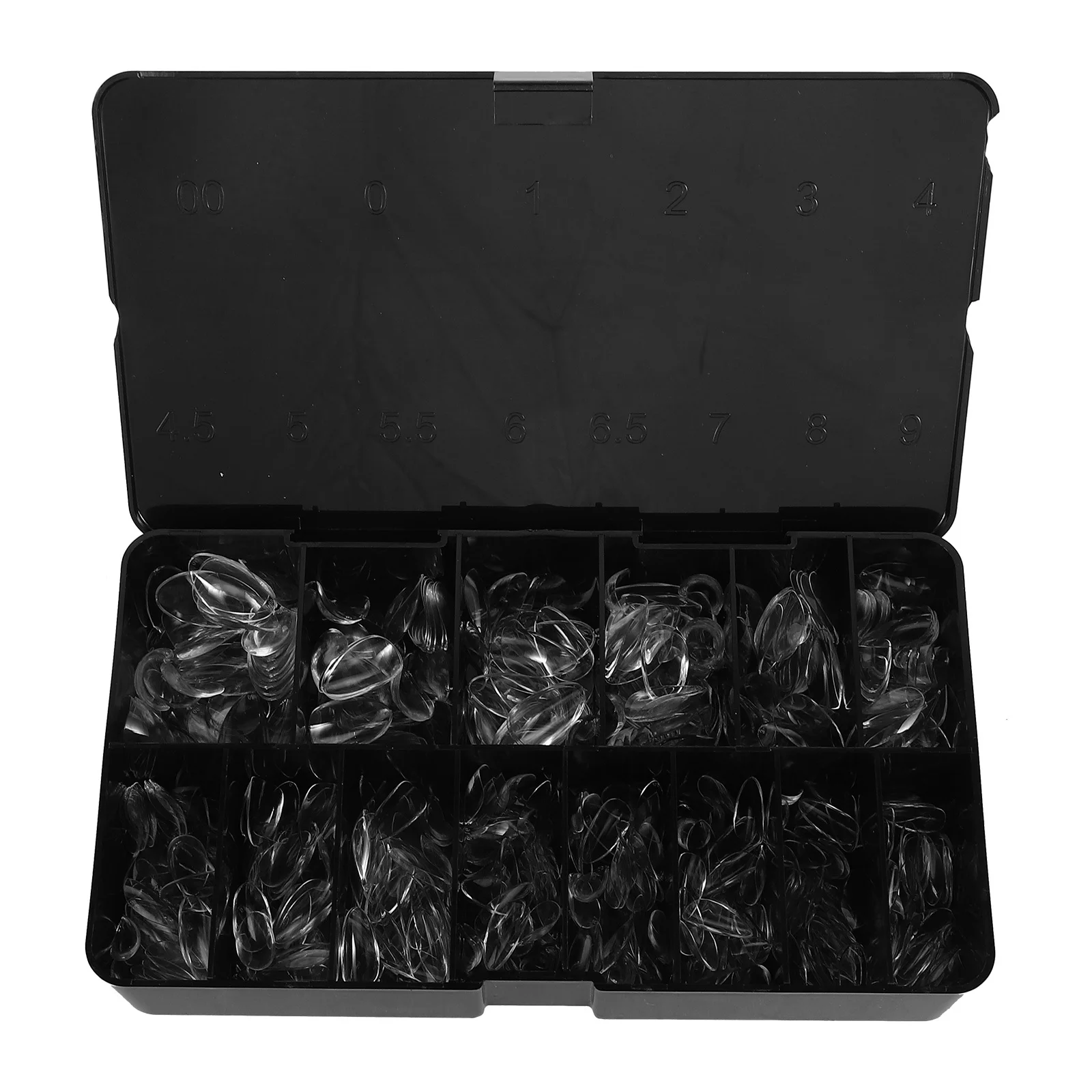 

600Pcs Almond Press on Nails Transparent Full Cover Nail Tips Fake Nails for Trendy Nail Art DIY Extensions Almond Gel Tips