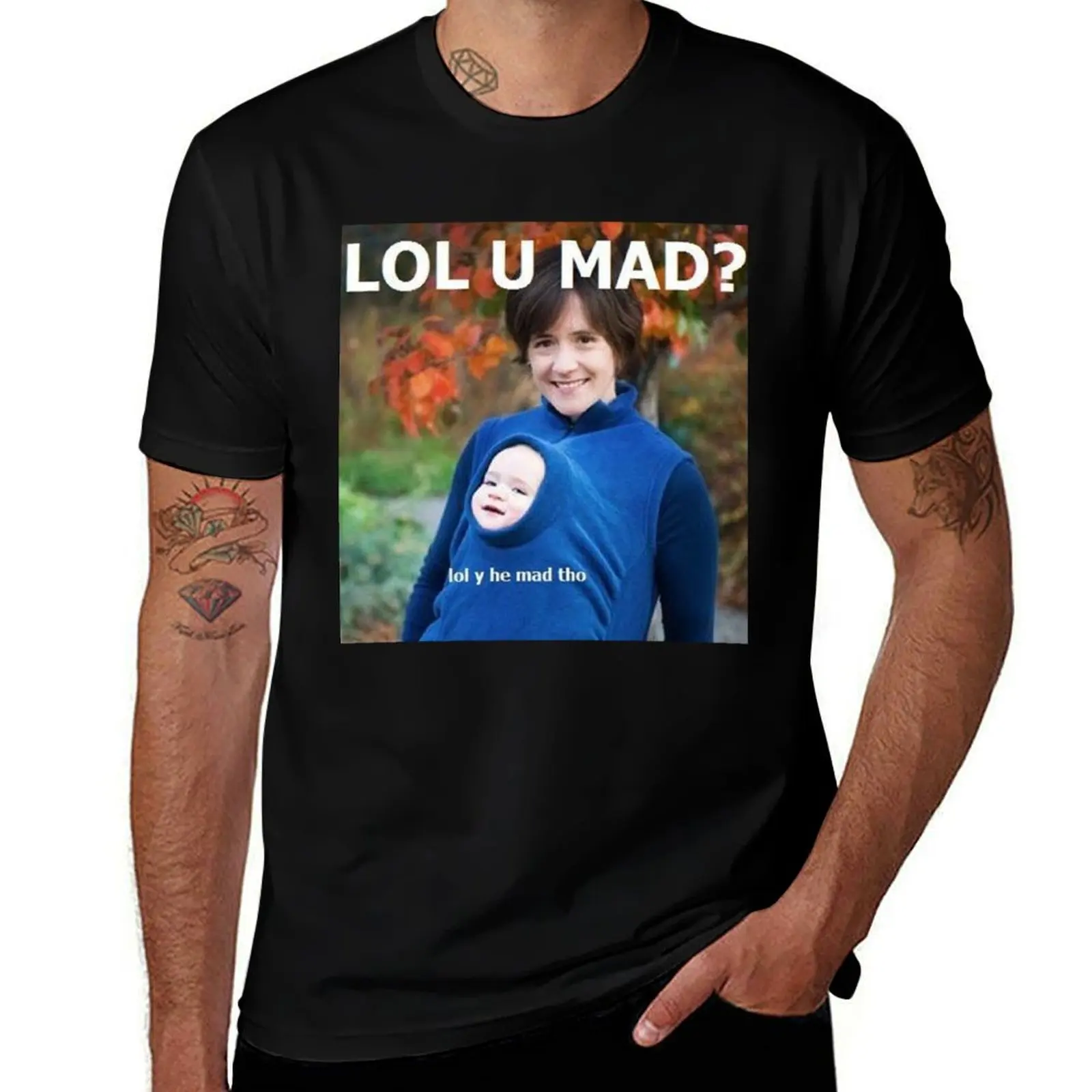 

u mad bro lol y he mad tho T-Shirt topping plus size tops luxury t-shirt mens big and tall t shirts