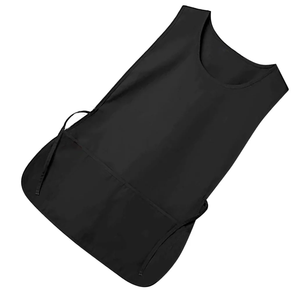 

Grooming Home Kitchen Waterproof and Anti-fouling Sleeveless Vest Apron Mens Overalls Black Hair Stylist For Barber Equipment