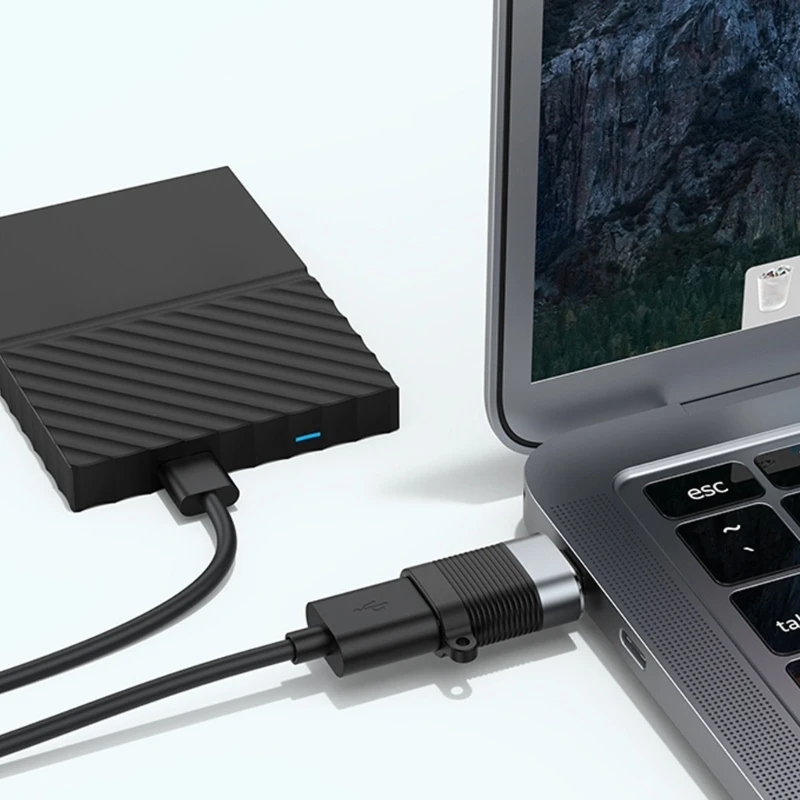 USB3.0 ชายถึงอะแดปเตอร์ Type C หญิงอะแดปเตอร์ชาร์จเร็วการถ่ายโอนข้อมูล 480Mbps
