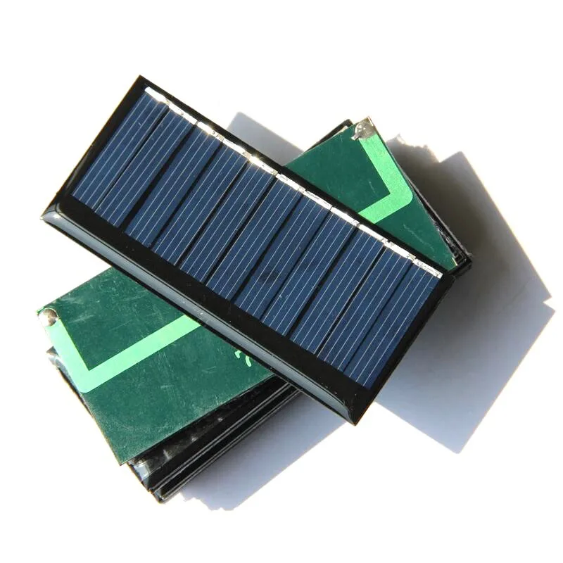 

20Pcs Mini Solar Panel 0.33W 5.5V Epoxy Solar Cells Solar PV Module for DIY LED Light Done Toys Bicycle Solar System 75*35MM