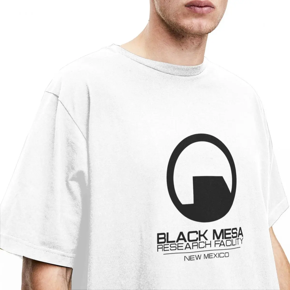 Black Mesa Halfed Game Life T Shirt Cool Hippe T Shirts Short-Sleeved Retro Top Summer 100% Cotton O Neck Plus Size 5XL Top Tees