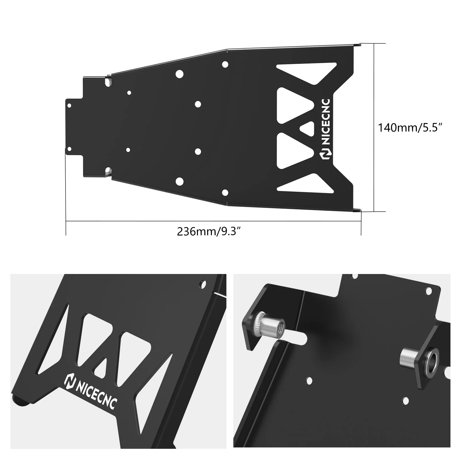 NICECNC For Surron Light Bee X Battery Front Plate Fender Guard For Sur-ron Light Bee S L1E For Segway X160 X260 Electric Bike