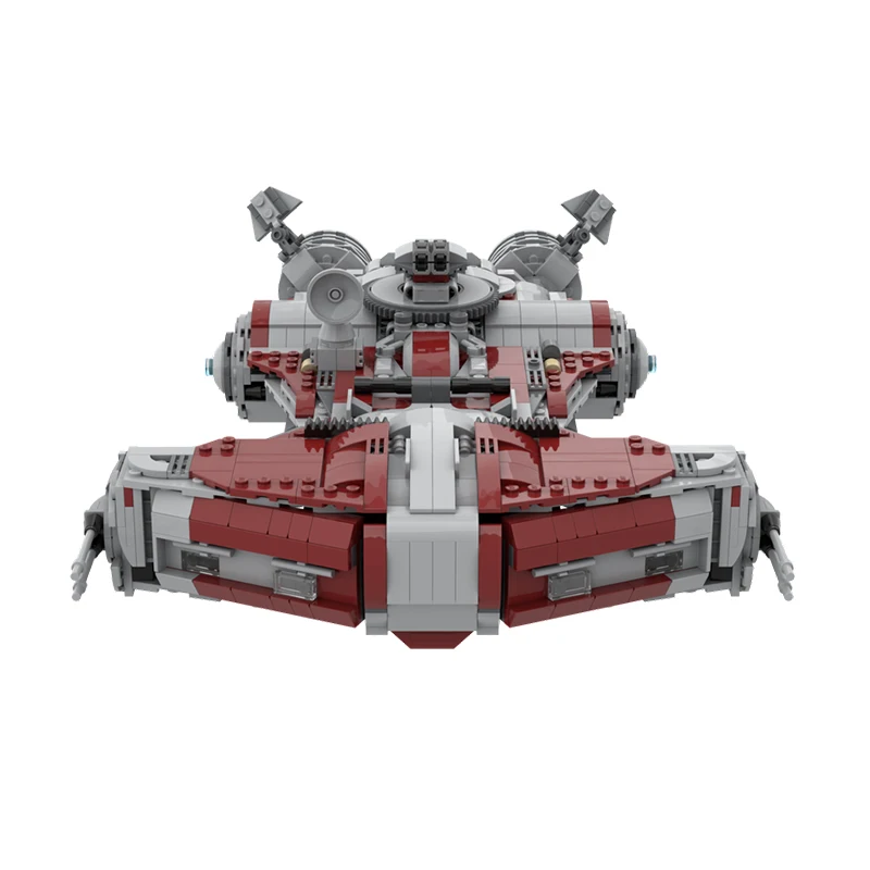 1122PCS MOC-242051 Defender-Class Light Corvette Spaceship Space Wars Movie Model Building Blocks Creative Bricks Boy Toy Gift