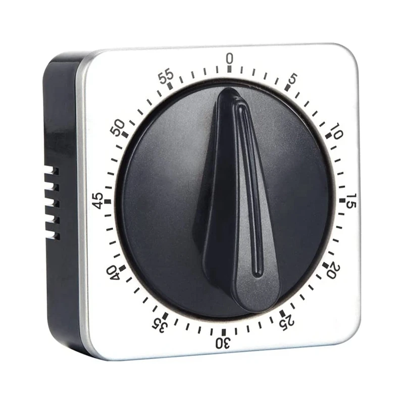 

Magnetic Kitchen Timer Adsorbable Mechanical Egg Timer Made Of Stainless Steel, For Cooking Baking