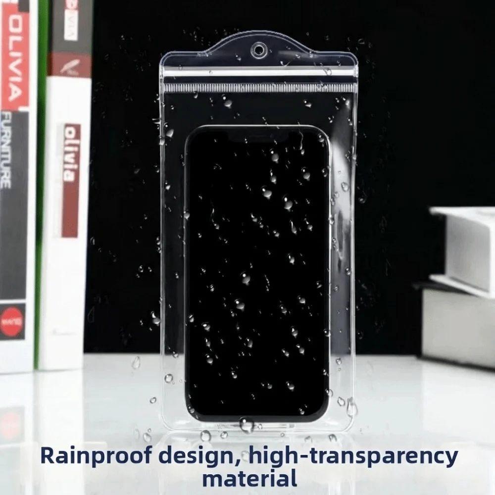 

Прозрачный чехол для телефона из утолщенного материала, водонепроницаемый, ударопрочный, пылезащитный, совместимый с сенсорным экраном