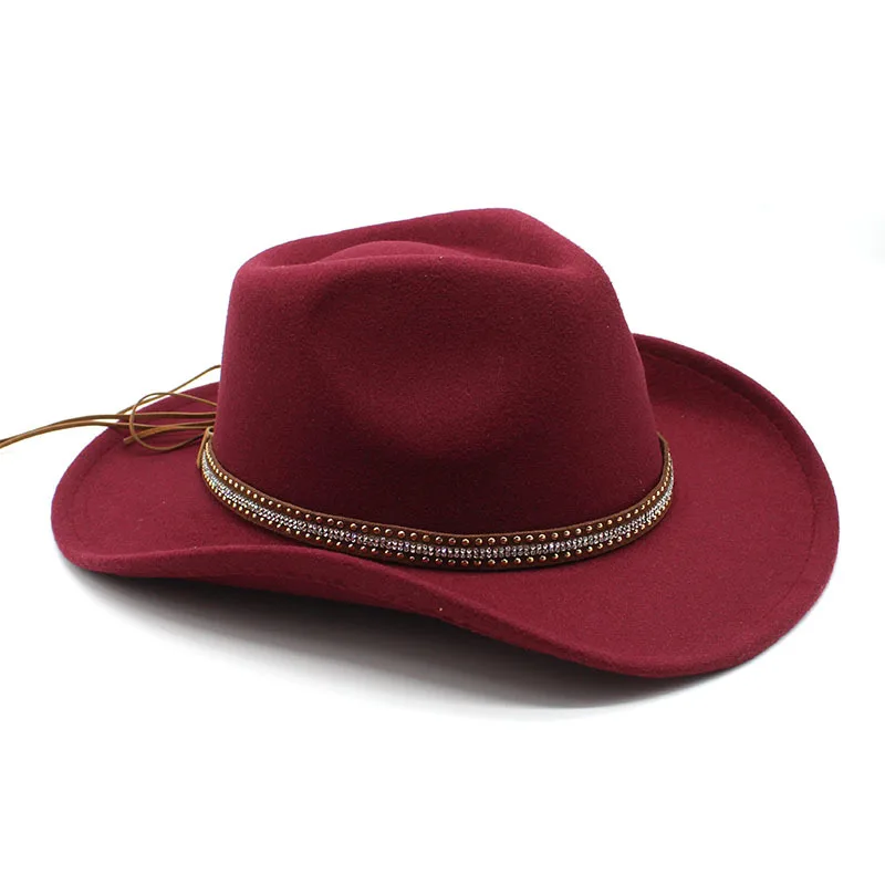 Designer Brand Western Cowboy Hats Men\'s and Women\'s Jazz Hats Felt Fedora Cap Women Gorras Para Hombres Hot Sale Free Mail