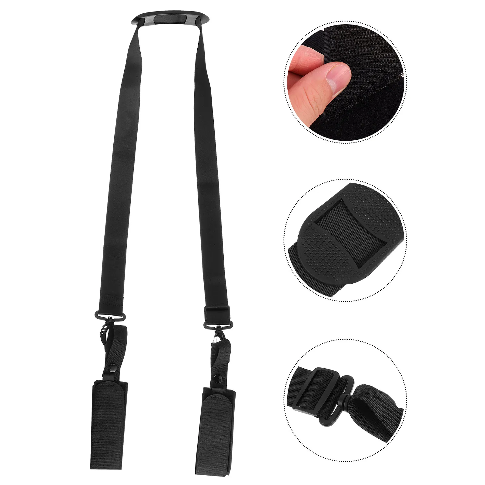 

Snowboard Carry Strap 1Set Adjustable Buckle Ski Shoulder Strap Durable Nylon Protect Arms Comfortable Transport Fixing Band