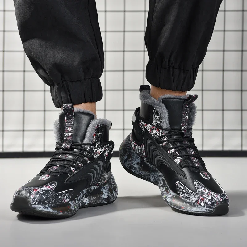 

men boots 2025 New Winter Slippers Warm Men Shoes Waterproof Non-Slip Plush Sneakers Male tenis shoes Boots Men Sneakers Winter