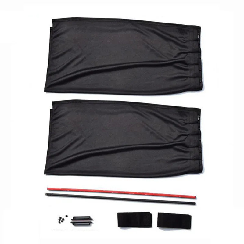 Aluminum Shrinkable Car Rear Windshield Side Window Sun Visor Blinds Curtain Automotive Sun Shade Anti UV Curtains Car Covers