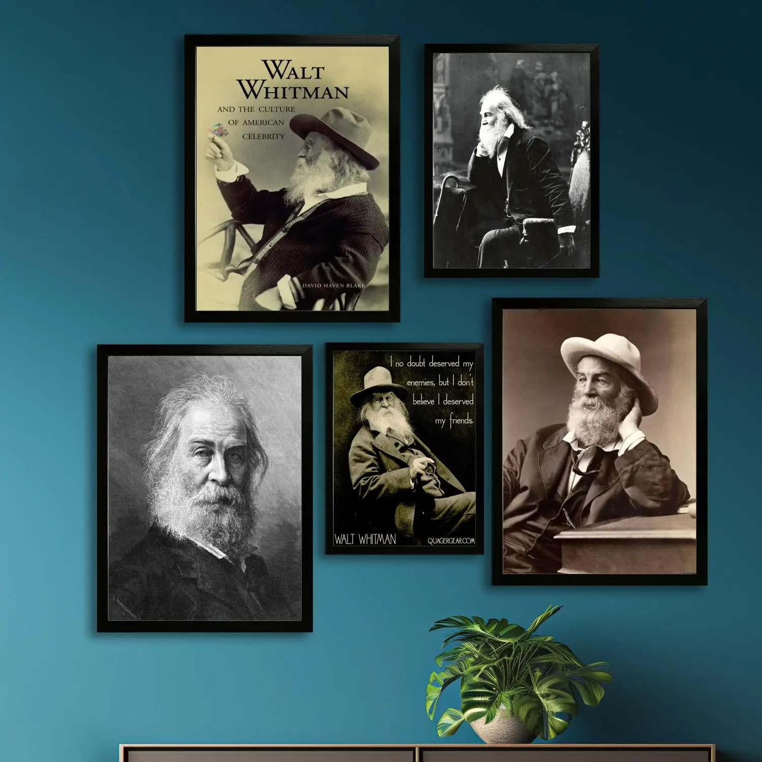 walt whitman poet Canvas Art Poster and Wall Art, Picture Print, Modern Family Bedroom Decor,Decorative painting