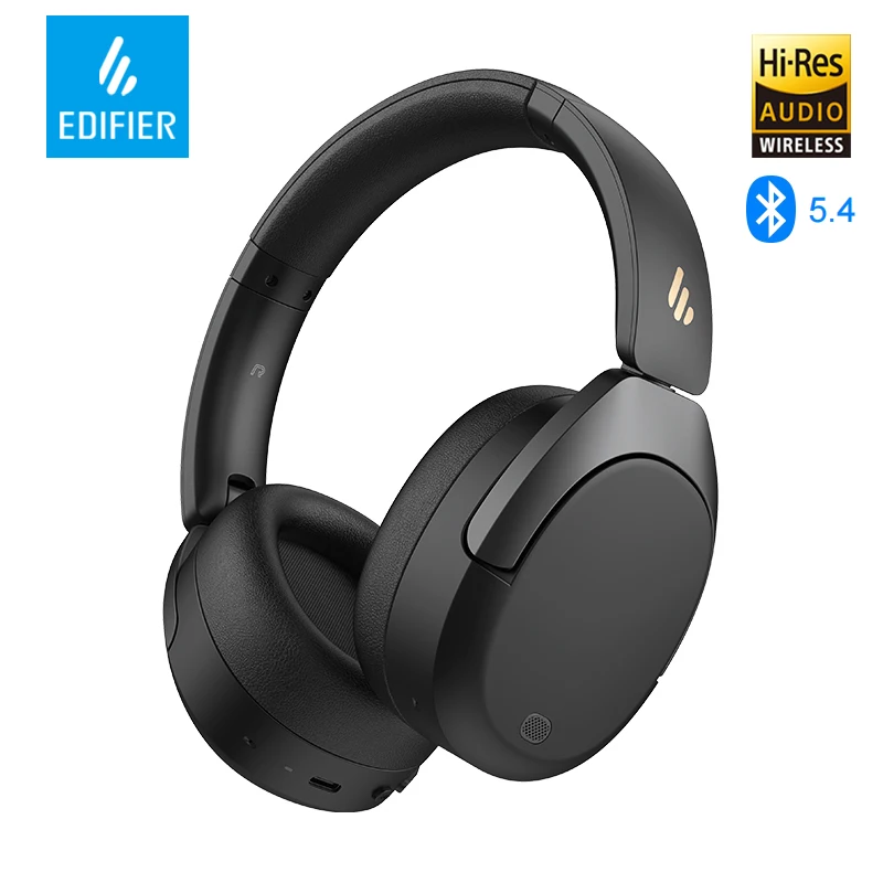 Edifier W830NB Active Noise Cancelling Wireless Headphones Over-Ear Headset Bluetooth 5.4 Hi-Res LDAC Foldable -45dB ANC 94H